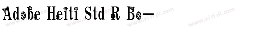 Adobe Heiti Std R Bo字体转换